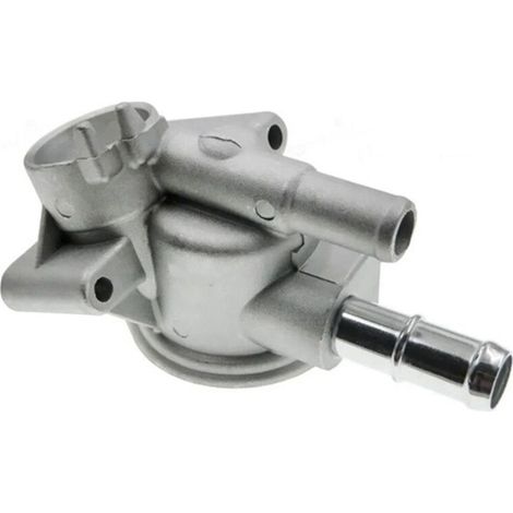 couleur : argent Matériau : métal Boîtier de thermostat de liquide de refroidissement moteur, compatible avec Honda. (1/5)