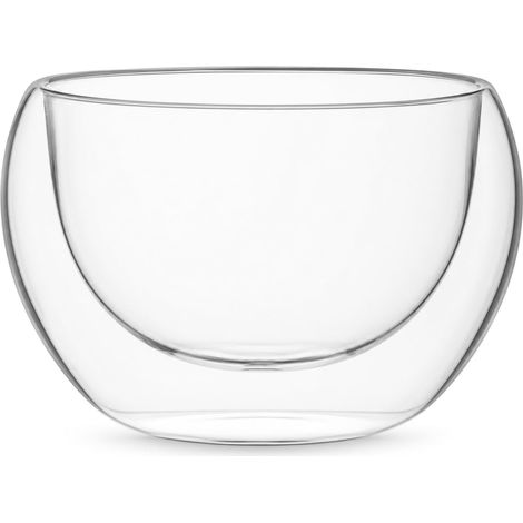 Bol en Verre Double Paroi, Transparent, pour cuisine et service (1/5)