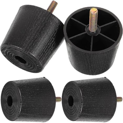 Coussin rehausseur pour canapé, coussin rehausseur de meubles, réglage de la hauteur du canapé, autres meubles, 8 x 8 cm, noir, lot de 4 (1/5)