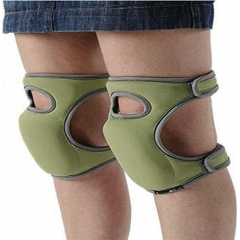 Genouillères en éponge, 1 Paire de Coussinets de Protection en Mousse à mémoire de Forme pour Le Jardinage 23x46cm(vert) (1/5)