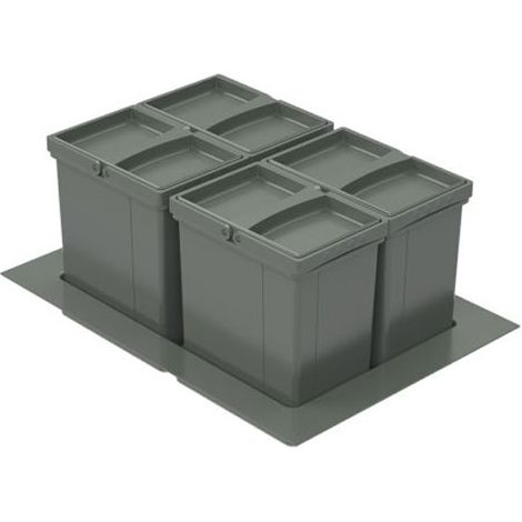 WESCO Einbau-Abfallsammler Pullboy Versa 265 S/500-4, Höhe 265 mm (1/2)