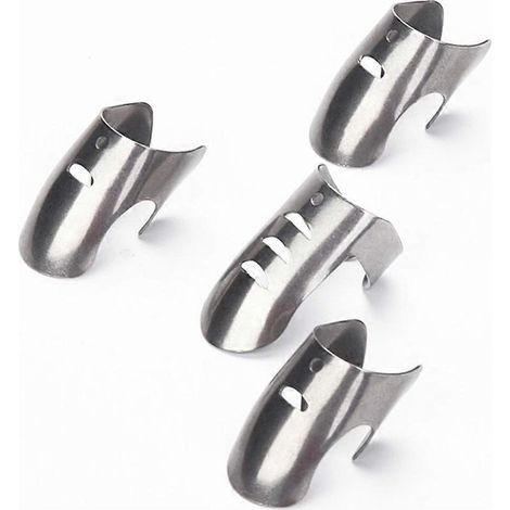 Fingerschutz aus Edelstahl zum Schälen von Erdnüssen, Gemüse und Nüssen. Schützende Küchenutensilien. (1/5)