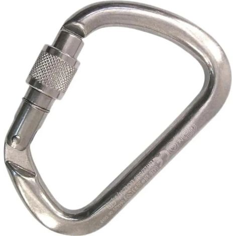 Mousqueton à vis extra large en aluminium Kong Italy, argenté, taille unique (1/2)