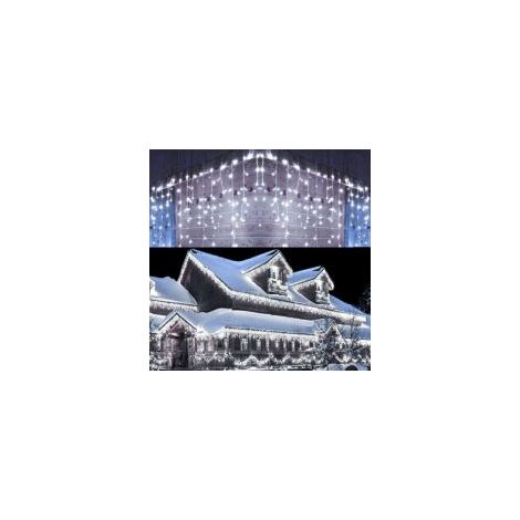 Luci a stringa LED da 100 m, 1000 LED, impermeabili IP65, luci natalizie con alimentatore, 8 modalità, decorazioni natalizie, compleanni, matrimoni, soggiorno, feste, luce bianca fredda - Crezuo