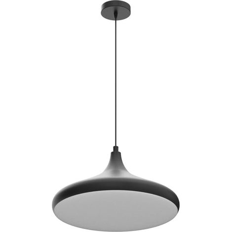 Suspension Luminaire Vintage, Lustre Salon de 40 cm, Lustre Cuisine en Métal, Lampe E27 Vintage pour Chambre, Suspension Luminaire Cuisine, Suspension de Salle à Manger, Couloir, Noir (1/5)