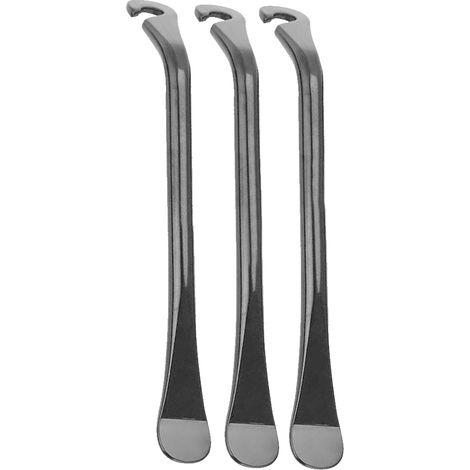 Demonte Pneu Velo 3 Pièces, Levier de Pneu en Acier au Carbone Noir Changeur de Pneu de Vélo Outil de Réparation de Vélo pour Enlever le Pneu de Vélo, 120 x 7mm (1/5)