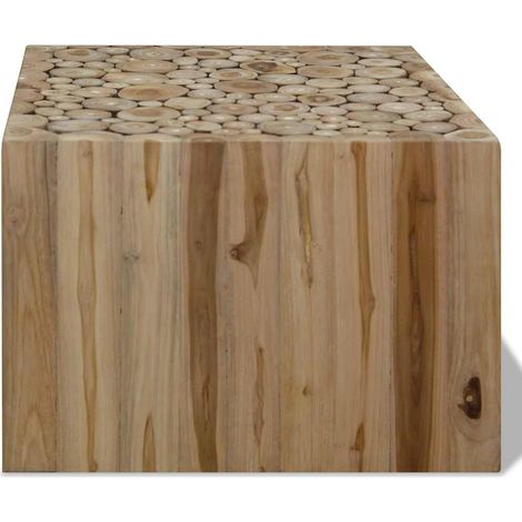 Maison Exclusive - Couchtisch Teakholz 50x50x35 cm (1/5)