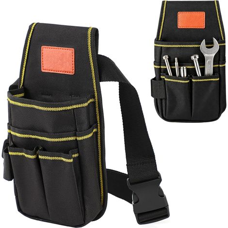 Ceinture Porte Outil, Multiples Poches Oxford Ceinture à Outils, Étanche Ceintures Outils, pour Électriciens, Préposés à L'entretien, Constructeurs, Encadreurs (26 x 14 cm) (1/5)