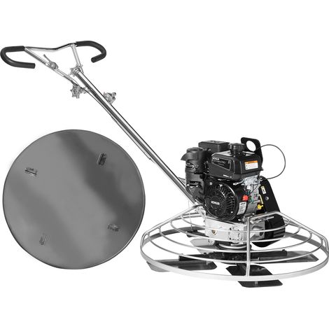 VEVOR Cazzuola a gas , modello portatile da 38 pollici con vasca per cazzuola, 6 HP per superfici lisce in calcestruzzo, strumento per cemento per massetti durevole con lama per cazzuola, arancione