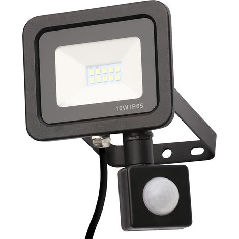Litecraft Langton Floodlight Outdoor 10 Watt LED With PIR Motion Sensor - Black (1/5)
