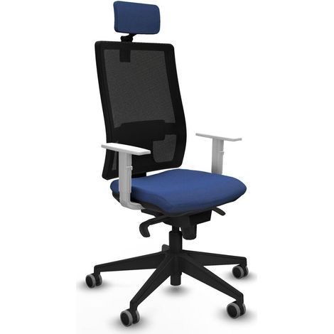 piqueras-y-crespo Horna chaise de bureau blanc ergonomique (1/3)