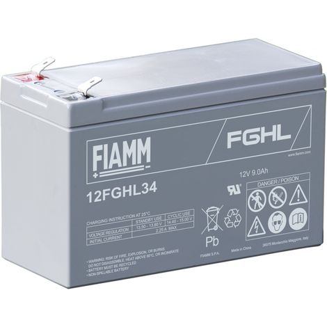 Batteria al piombo ermetica 12V 9Ah - Fiamm 12FGHL34