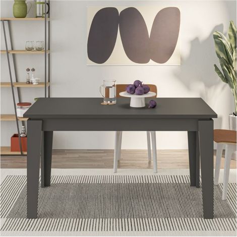 Tavolo da Pranzo 140 190x80 cm Antracite Allungabile Estensibile (1/5)