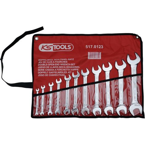 KS Tools Doppel-Maulschlüssel-Satz, 11-tlg, 6x7-30x32 mm