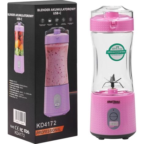 Blender rechargeable USB-C 380 ml  Kraft&Dele