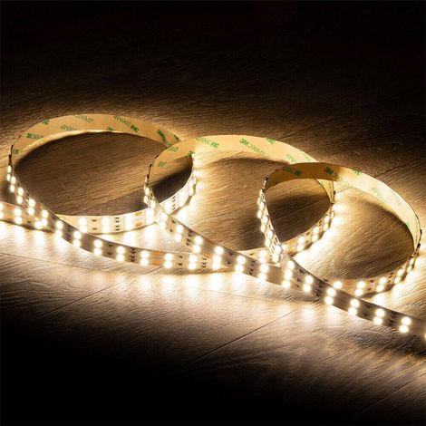 TRADE SHOP - Striscia Strip 2400 Led 2835 24v 10 Metri 160w Luce Fredda Calda Naturale 24v-240-10 - -Bianco Naturale - (1/5)