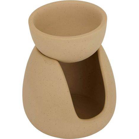 Brûle-Parfum en Céramique "Wonj" 11cm Beige (1/4)