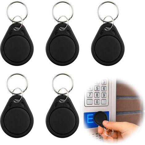 5 pcs Tags NFC, Badges RFID Avec Puce NTAG215, 540 Octets De Mémoire Pour Raccourcis IOS, Applications Android Et Amiibo - Tags RFID Polyvalents Pour Porte-Clés Et Domotique (1/5)