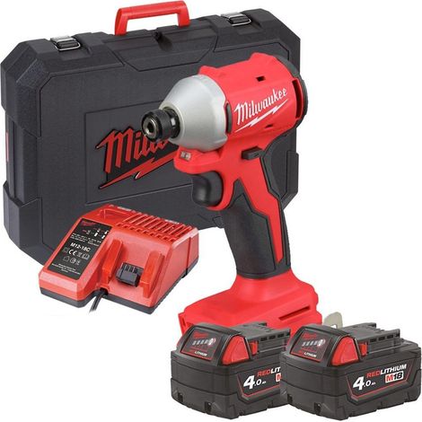 milwaukee m18 blidrc-402c Avvitatore a Impulsi 1/4" Esagonale 1 Velocità Milwaukee M18 BLIDRC-402C 190Nm