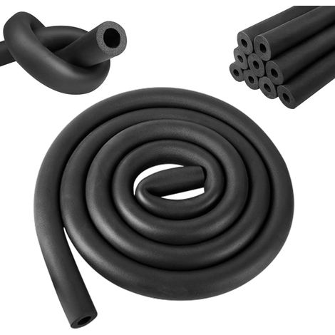 Schaumstoff-Isolierschlauch – 10 Stück – Schwarzes Polyethylen – 19 mm Wärmedämmung – Heizung und Sanitär – 1,8 m Länge (1/5)