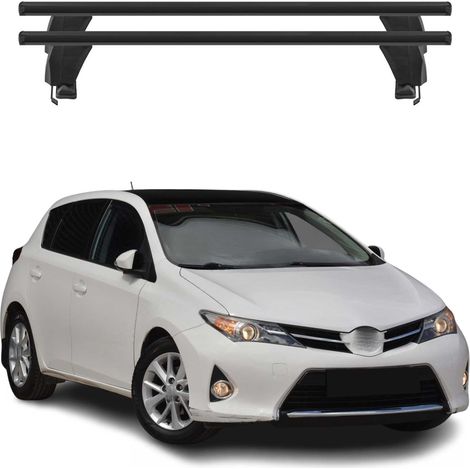 OMAC Dachträger Querträger Alu für Toyota Auris II 2012-2018 – Abschließbar – T-Nut – City-Crash-getestet – Max. 50 kg Schwarz (1/5)