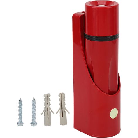 Lampe de poche LED murale, haute luminosité, alimentée par batterie, petite urgence pour hôtel et maison, rouge