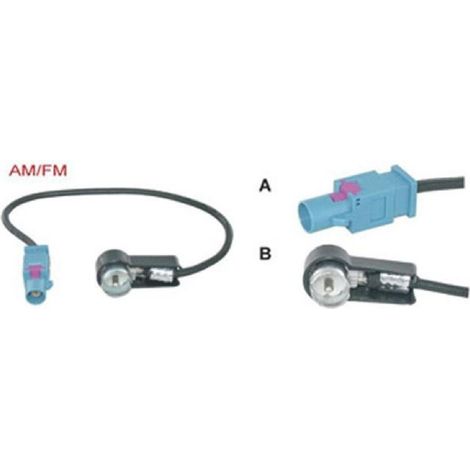 Adaptateur Antenne Fakra M ISO M compatible avec BMW Audi Citroen Peugeot Seat Skoda VW Fiat Mercedes