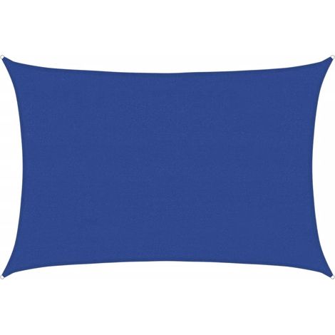 vidaXL Vela Parasole 160 g/m² Rettangolare Blu 4x5 m in HDPE