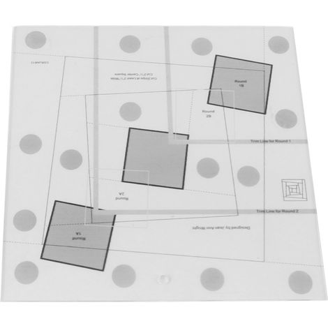 Acryl-Patchworklineal aus transparentem Acryl für Blockhaus-Quilts – Schneidewerkzeug für Quilts (1/5)