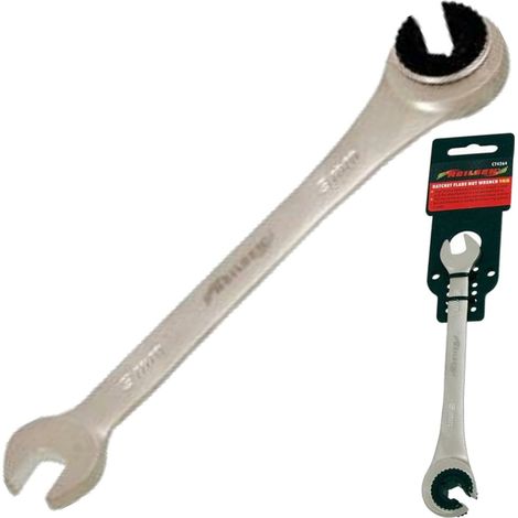 Neilsen 9mm Flare Nut Wrench Ratchet & Standard Open Ended Brake Pipe Spanner