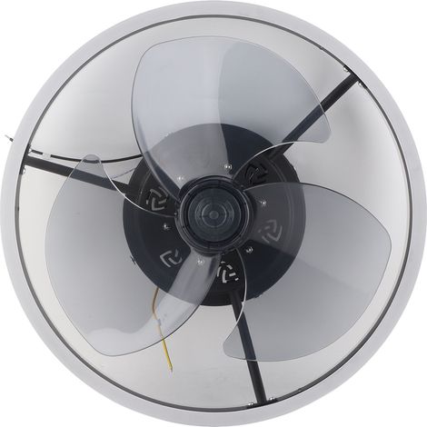 Ventilateur de plafond avec éclairage LED 3 couleurs, 6 vitesses et télécommande, idéal pour le salon (110 V). (1/5)