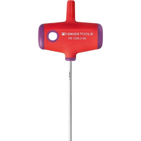 PB SWISS TOOLS Schraubendreher für Innen-Sechskant, mit Quergriff, Sechskant: 2mm (1/4)