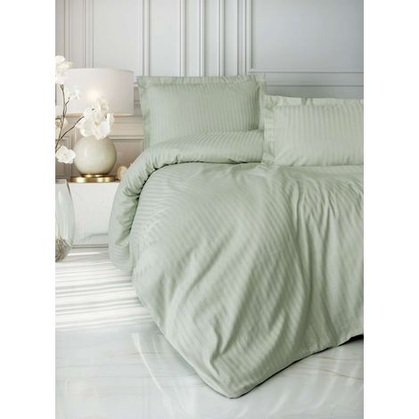 Funda nórdica, funda nórdica, ropa de cama Set 100% Algodón Sage (1/2)