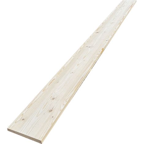 Tablette Sapin bois massif, L.250 x l.20 cm, Ep.21 mm (1/5)