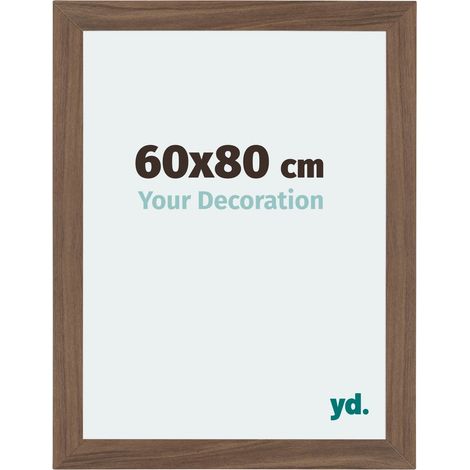 Cadre Puzzle 60x80 cm - cm - Noyer Foncé - MDF - Mura. (1/5)