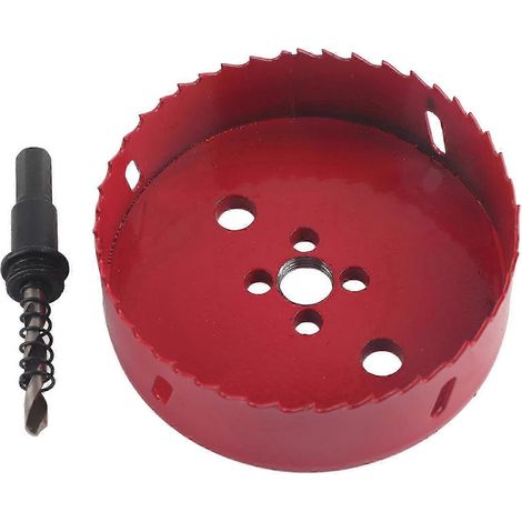 Foret scie cloche HSS M42 pour tuyaux en aluminium et en fer, 110 mm (1/5)