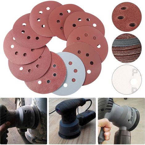 Disques Abrasifs Rouges 100 Pièces pour Polissage Métal Bois Pierre (1/4)