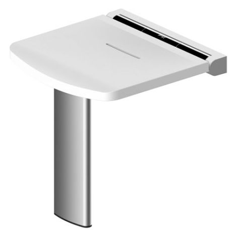 AKW Onyx Fold up Shower Seat - White (1/3)