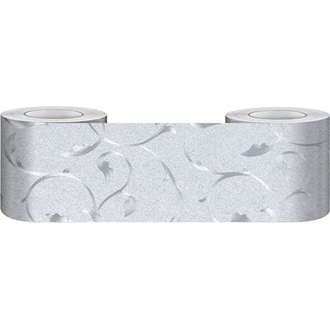 1 striscia di bordo autoadesivo in PVC impermeabile, ideale per cucina, bagno, battiscopa, decorazione murale e bordi del tavolo (1/4)