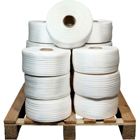 TECPLAST Lot de 25 Feuillards de cerclage tressés LFT3 19 mm x 500 m dont 5 OFFERTS - Feuillard Haute Résistance 750kg