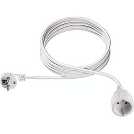 Bachmann 341.202S Alimentazione Prolunga 16 A Bianco 5.00 m H05VV-F 3G 1,5 mm² (1/3)