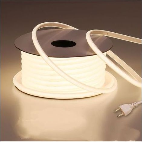 220V Ruban LED COB Exterieur Etanche 1M, 4000K Blanc Naturel Flexible Découpable Bande LED Sans Transformateur, pour Chambre, Gaming, Bureau, Pergola Extérieur [Classe énergétique E] (1/5)