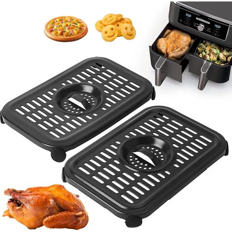 Heißluftfritteusenpfanne, Set mit 2 Ersatz-Kochplatten, inklusive Tablettzubehör. (1/5)