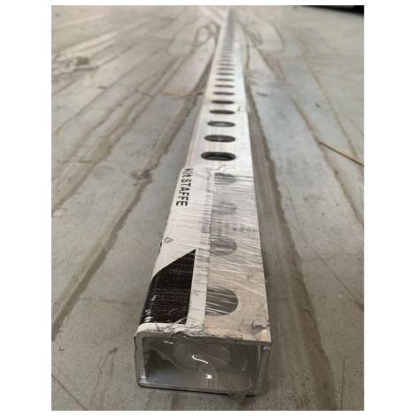 Kit de 2 équerres de fixation alu longueur 2m pour fixation 2 capteurs sur toiture tuiles plates ou ardoise EMAT 5000-282