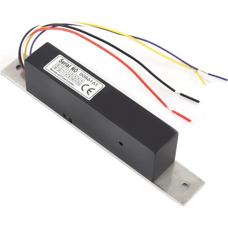 Sonew 12 V / 24 V Elektromagnetische Schlösser, Alluminum Einzelne Tür Elektromagnetschloss Zugangskontrolle Signal Feedback für Glastür/Holztür