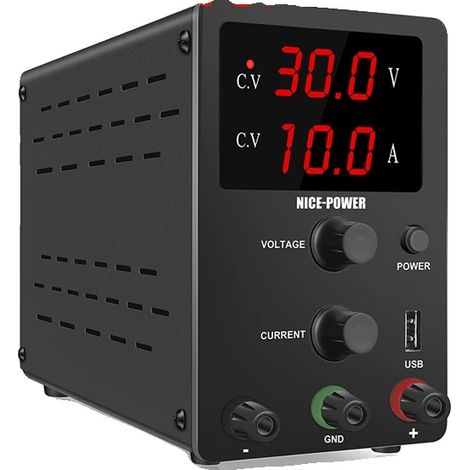 Alimentation de laboratoire réglable, 30V10A, protection contre les surtensions (1/2)