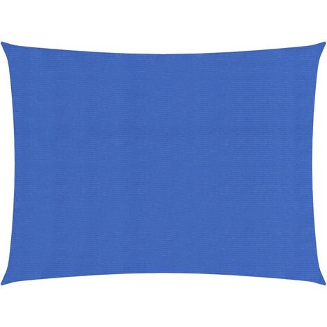 Voile d'ombrage 160 g/m² bleu 2,5 x 3,5 m PEHD (1/5)