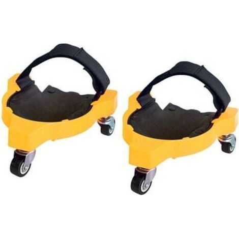Lot de 2 genouillères flexibles à roulettes pour jardin, chantier (1/5)