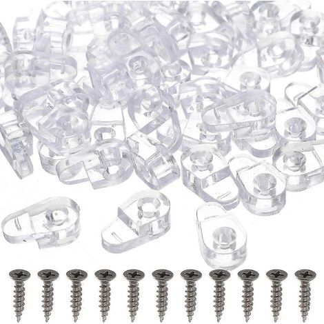 jeu de clips de fixation pour miroir et verre (1/5)