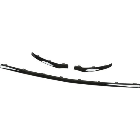 3x Garniture Inférieure de Pare-Choc Avant Noir Brillant pour Mercedes-Benz Classe GLC X253 C253 AMG Line Avant Restylage 2016-2019 (1/5)